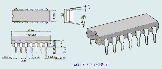 AN7114，AN7115外形圖