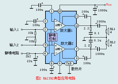 HA1392典型應(yīng)用電路