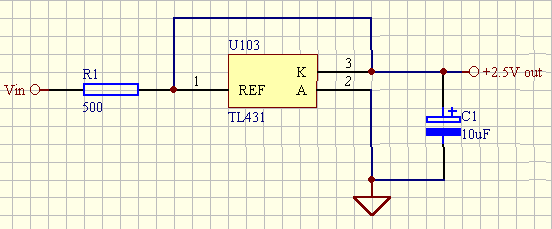 2.5V基準(zhǔn)電壓電路