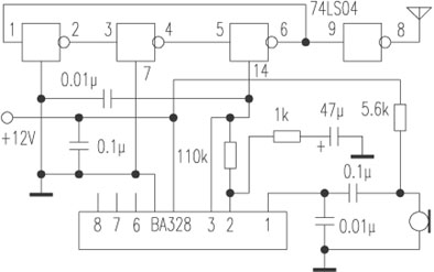 用與非門電路制作無線話筒