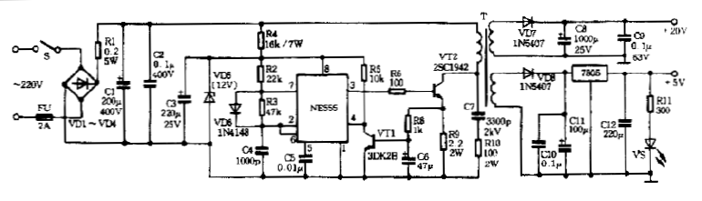 555時(shí)基集成電路的應(yīng)用