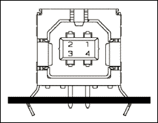 圖1. USB B型連接器內(nèi)部結(jié)構(gòu)