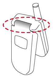 圖1. 采用柔性電路連接手機的兩部分，但折疊手機的轉(zhuǎn)軸是內(nèi)部連接的瓶頸。