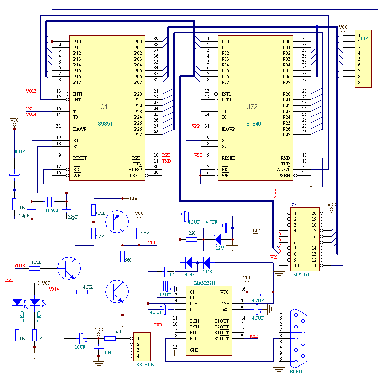 迷你單片機編程器