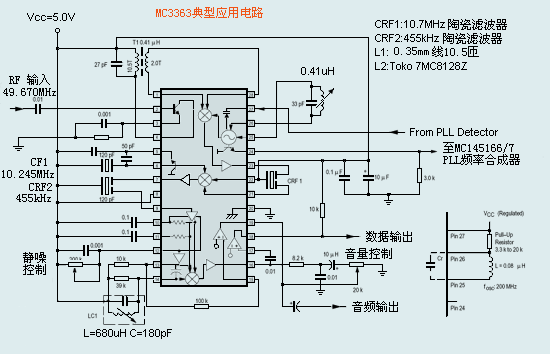 MC3363DW應(yīng)用電路