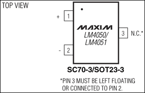 LM4050、LM4051：引腳配置