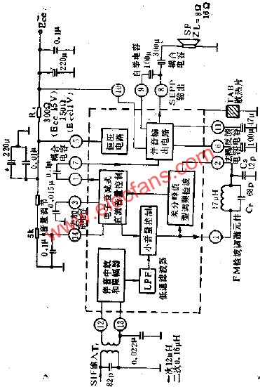 DG1353C方框圖和外圍電路圖  wenjunhu.com