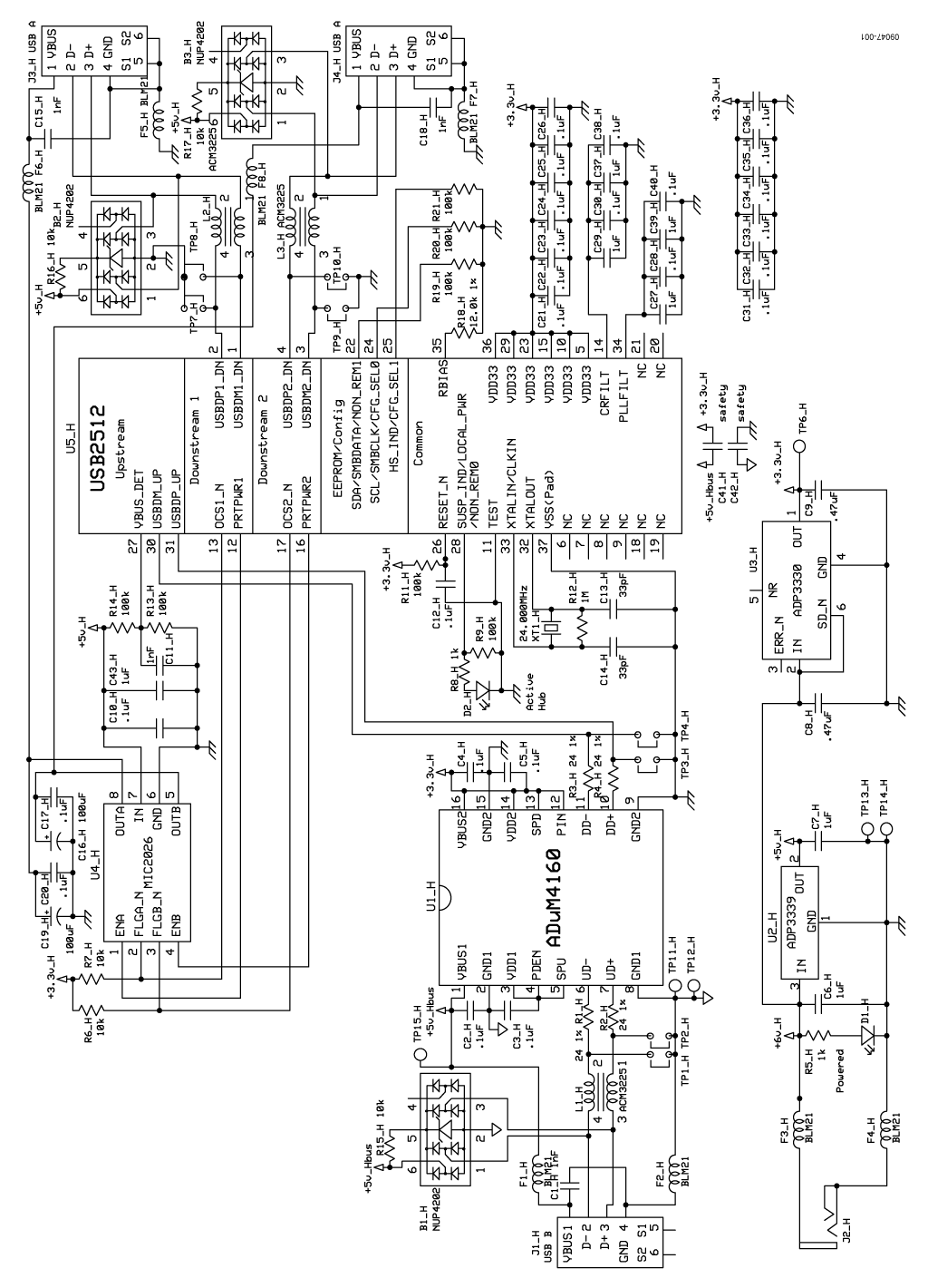 通用串行總線(USB)集線器隔離器電路 wenjunhu.com