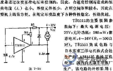 TB5511直流馬達(dá)速度控制電路的應(yīng)用  wenjunhu.com