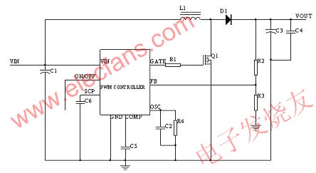 Boost PWM Controller + MOSFET 車載適配器 wenjunhu.com