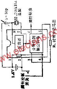 LH5544低頻時(shí)鐘集成電路的應(yīng)用電路圖  www.wenjunhu.com