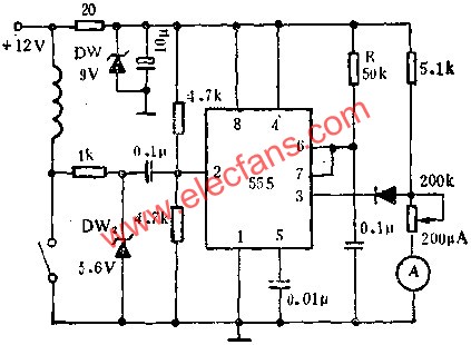 時基集成電路組成速率檢測電路圖 wenjunhu.com