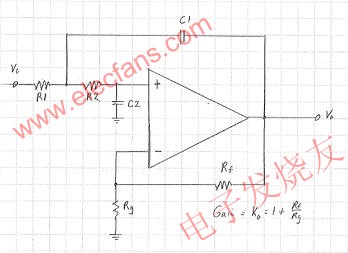 基本的 SKF 二階低通濾波器 wenjunhu.com