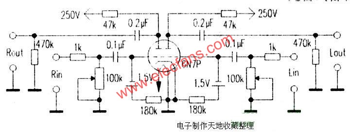 6N7P膽電路前級(jí)  wenjunhu.com