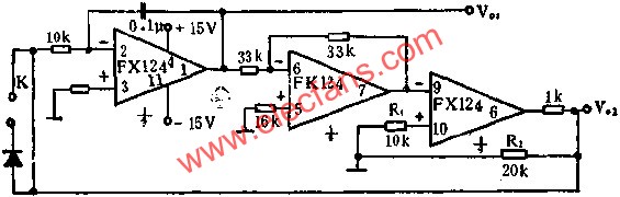 FX124組成的多種波形發(fā)生器電路圖  wenjunhu.com