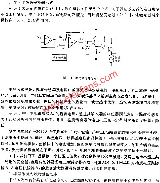 半導(dǎo)體激光器冷卻電路 wenjunhu.com