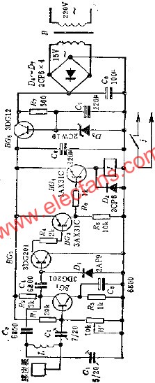 感應(yīng)開關(guān)電路  www.wenjunhu.com