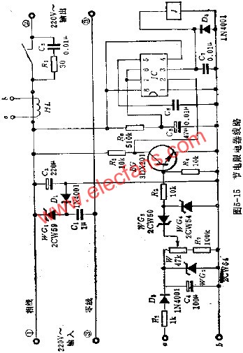 節(jié)電限電器電路圖  wenjunhu.com