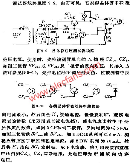 晶體管耐壓測試器電路  www.wenjunhu.com