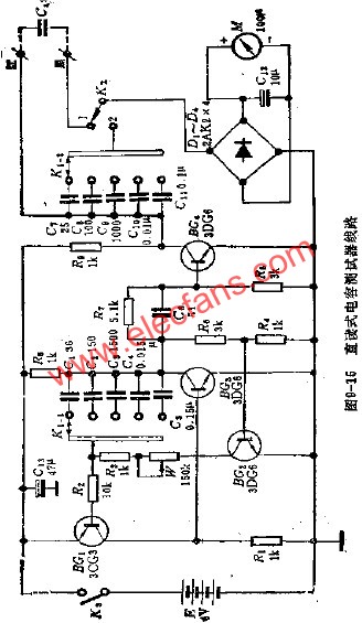 直讀式電容測(cè)試器電路  wenjunhu.com