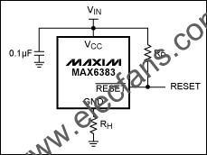 可調(diào)滯后的微處理器復(fù)位芯片MAX6383 wenjunhu.com