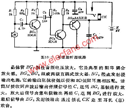 耳聾助聽器電路  wenjunhu.com