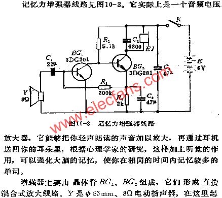 記憶力增強(qiáng)器電路  www.wenjunhu.com