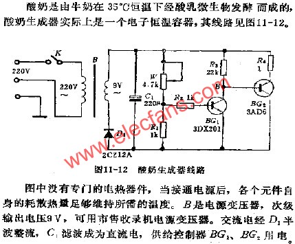 酸奶生成器電路  wenjunhu.com