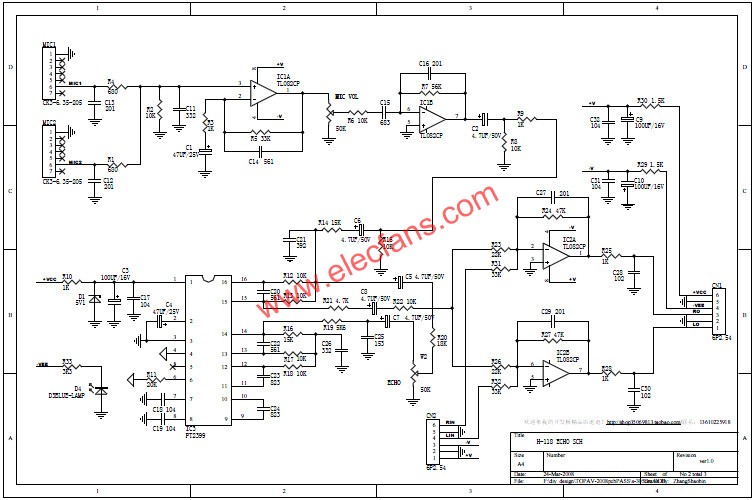 KALAOKE電路原理  www.wenjunhu.com