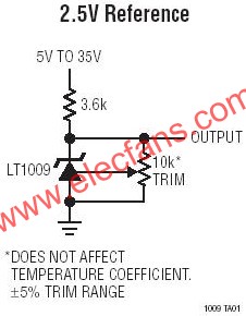 LT1009典型應用電路圖  wenjunhu.com