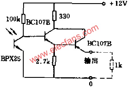 光電控制觸發(fā)器電路圖  www.wenjunhu.com