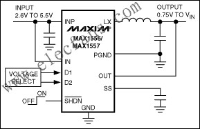 MAX1556/MAX1556A/MAX1557  PWM降壓型DC-DC轉(zhuǎn)換器 www.wenjunhu.com