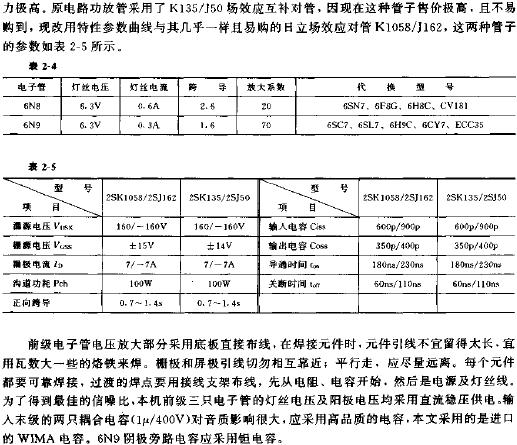 電子管+場(chǎng)效應(yīng)管功放的制作原理圖