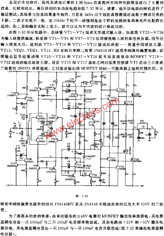 300V/US超高速音頻功放電路圖  www.wenjunhu.com