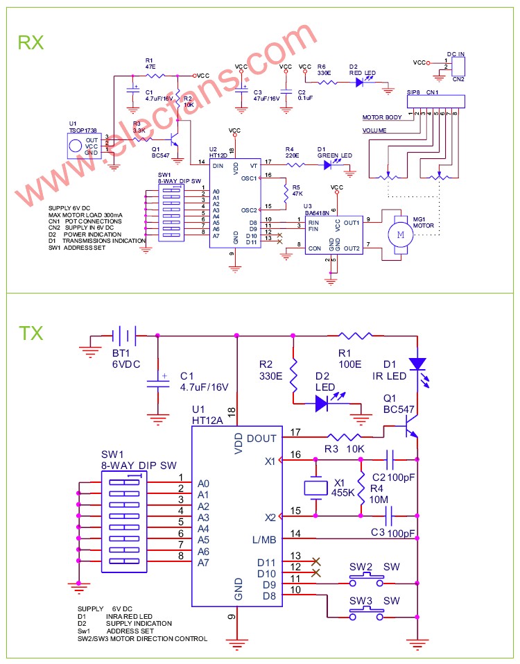 紅外遙控音量控制器電路