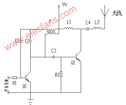 無(wú)線發(fā)射器電路圖及工作原理分析 http://wenjunhu.com