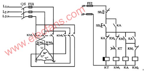 自動控制的雙速電動機控制線路 http://wenjunhu.com