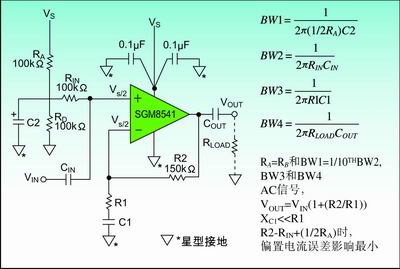 圖2：接電容C2來(lái)旁路AC信號(hào)，提高AC的電源抑制。