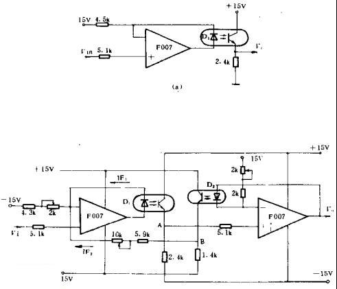 采用反饋提高光電耦合器件線性度的電路圖 http://wenjunhu.com