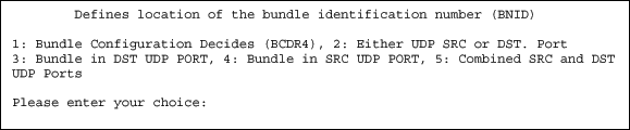 Figure 4. Option 4 from preconfiguration menu of the DS34S132.