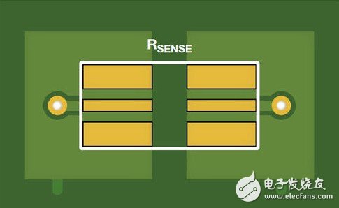 圖9.RSENSE的建議PCB走線路徑