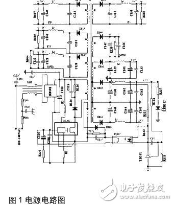 電源電路如圖1所示。