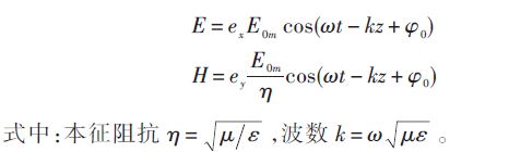 沿z 軸傳播的均勻平面電磁波的瞬時值