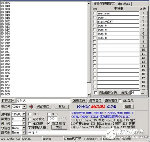 IT6874A測量LED燈參數(shù)：60V/20mA 用時(shí)約150ms