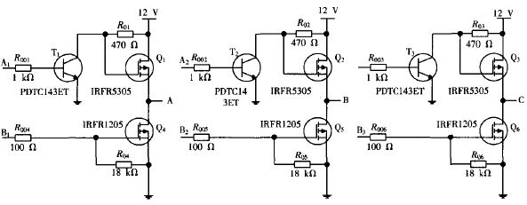 無(wú)刷直流電機(jī)三相六臂全橋驅(qū)動(dòng)電路