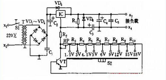 九檔可調(diào)直流電源電路參考設(shè)計(jì)