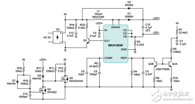 MR16 LED射燈MR16 LED燈驅動程序是與大多數(shù)電子兼容