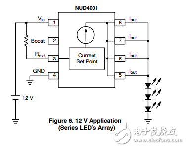 大電流led驅(qū)動(dòng)器NUD4001DR2