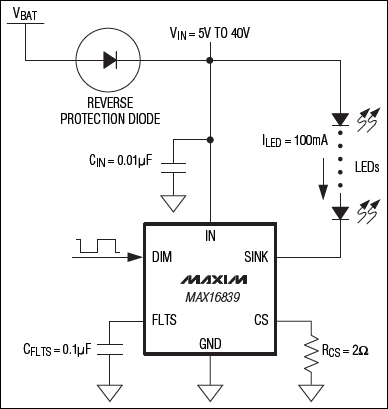 MAX16839：典型應(yīng)用電路