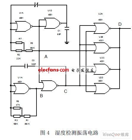 濕度檢測振蕩電路